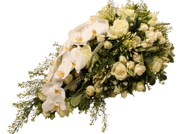 Graftak met orchideeën